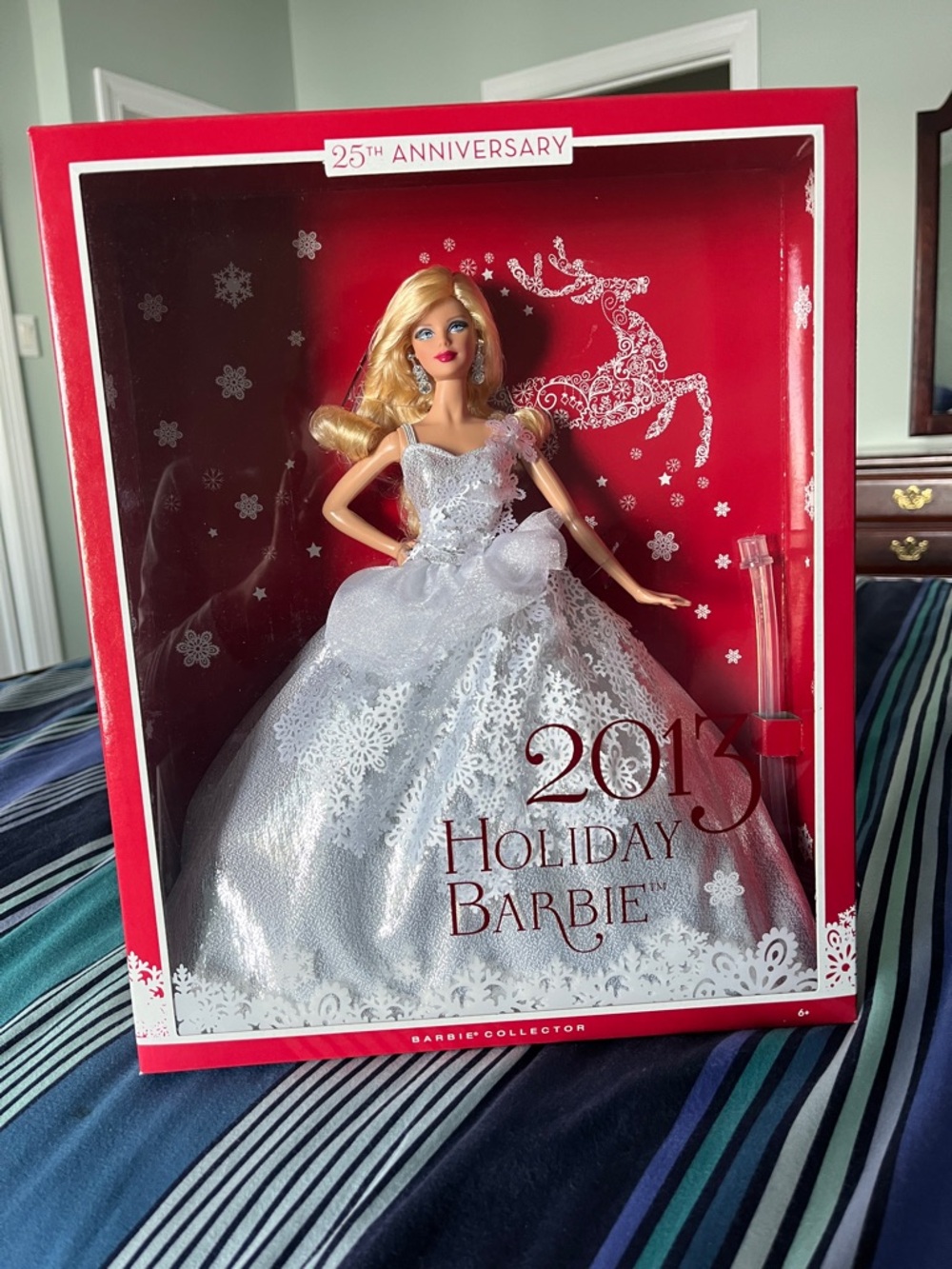 Mattel Holiday Barbie 2013 Silver Gown Collector Doll